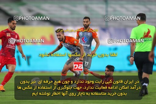 1936640, Iran Football Pro League، Persian Gulf Cup، Week 30، Second Leg، 2020/08/20، Tehran، Azadi Stadium، Persepolis 3 - 0 Saipa