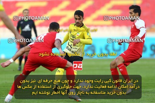 1978334, Tehran, Iran, لیگ برتر فوتبال ایران، Persian Gulf Cup، Week 7، First Leg، Persepolis 0 v 0 Sepahan on 2021/01/05 at Azadi Stadium