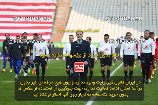 1983250, Tehran, Iran, لیگ برتر فوتبال ایران، Persian Gulf Cup، Week 8، First Leg، Esteghlal 2 v 2 Persepolis on 2021/01/11 at Azadi Stadium