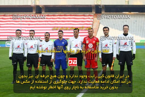 1983254, Tehran, Iran, لیگ برتر فوتبال ایران، Persian Gulf Cup، Week 8، First Leg، Esteghlal 2 v 2 Persepolis on 2021/01/11 at Azadi Stadium