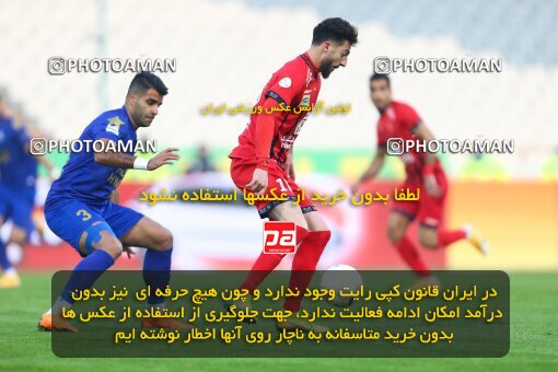 1983269, Tehran, Iran, لیگ برتر فوتبال ایران، Persian Gulf Cup، Week 8، First Leg، Esteghlal 2 v 2 Persepolis on 2021/01/11 at Azadi Stadium