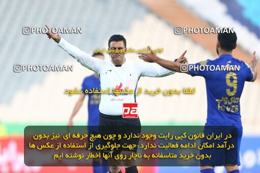 1983271, Tehran, Iran, لیگ برتر فوتبال ایران، Persian Gulf Cup، Week 8، First Leg، Esteghlal 2 v 2 Persepolis on 2021/01/11 at Azadi Stadium