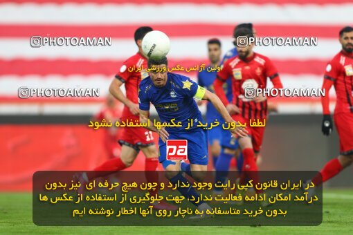 1983283, Tehran, Iran, لیگ برتر فوتبال ایران، Persian Gulf Cup، Week 8، First Leg، Esteghlal 2 v 2 Persepolis on 2021/01/11 at Azadi Stadium