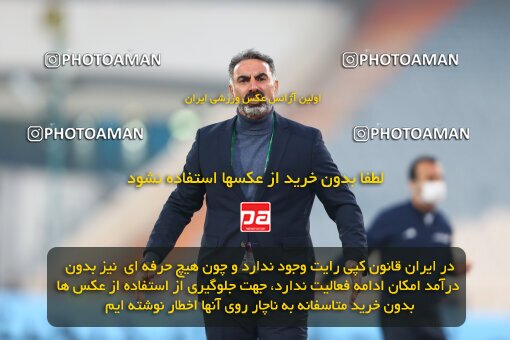 1983296, Tehran, Iran, لیگ برتر فوتبال ایران، Persian Gulf Cup، Week 8، First Leg، Esteghlal 2 v 2 Persepolis on 2021/01/11 at Azadi Stadium