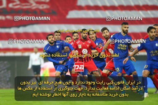 1983309, Tehran, Iran, لیگ برتر فوتبال ایران، Persian Gulf Cup، Week 8، First Leg، Esteghlal 2 v 2 Persepolis on 2021/01/11 at Azadi Stadium