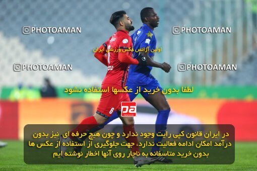 1983316, Tehran, Iran, لیگ برتر فوتبال ایران، Persian Gulf Cup، Week 8، First Leg، Esteghlal 2 v 2 Persepolis on 2021/01/11 at Azadi Stadium