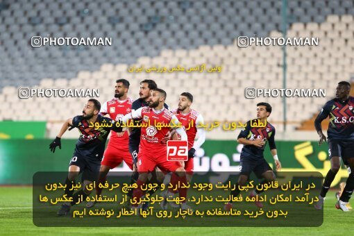 1991947, Tehran, Iran, لیگ برتر فوتبال ایران، Persian Gulf Cup، Week 11، First Leg، Persepolis 2 v 1 Foulad Khouzestan on 2021/01/18 at Azadi Stadium