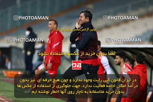 1991964, Tehran, Iran, لیگ برتر فوتبال ایران، Persian Gulf Cup، Week 11، First Leg، Persepolis 2 v 1 Foulad Khouzestan on 2021/01/18 at Azadi Stadium