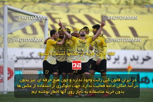 1993124, Isfahan, Iran, لیگ برتر فوتبال ایران، Persian Gulf Cup، Week 15، First Leg، Sepahan 2 v 0 Esteghlal on 2021/02/13 at Naghsh-e Jahan Stadium