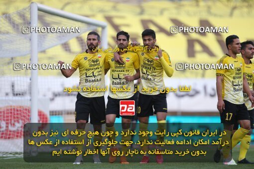 1993127, Isfahan, Iran, لیگ برتر فوتبال ایران، Persian Gulf Cup، Week 15، First Leg، Sepahan 2 v 0 Esteghlal on 2021/02/13 at Naghsh-e Jahan Stadium