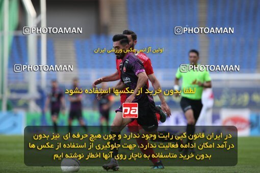 2066696, Mashhad, Iran, لیگ برتر فوتبال ایران، Persian Gulf Cup، Week 19، Second Leg، 2021/04/03، Padideh Mashhad 1 - 1 Persepolis