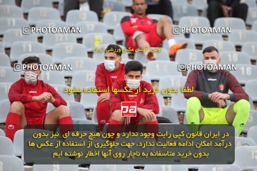 1992424, Tehran, Iran, لیگ برتر فوتبال ایران، Persian Gulf Cup، Week 20، Second Leg، Persepolis 2 v 0 Nassaji Qaemshahr on 2021/04/08 at Azadi Stadium