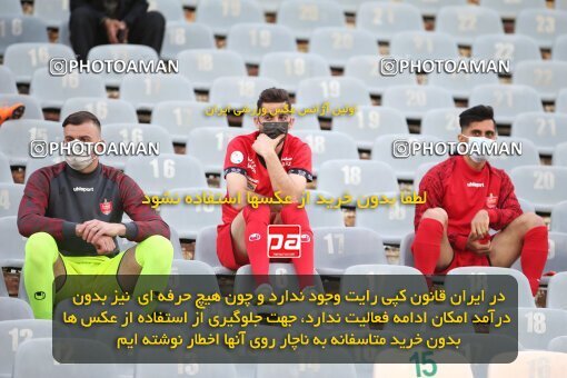 1992434, Tehran, Iran, لیگ برتر فوتبال ایران، Persian Gulf Cup، Week 20، Second Leg، Persepolis 2 v 0 Nassaji Qaemshahr on 2021/04/08 at Azadi Stadium