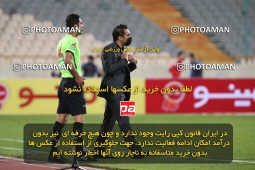 1992539, Tehran, Iran, لیگ برتر فوتبال ایران، Persian Gulf Cup، Week 20، Second Leg، Persepolis 2 v 0 Nassaji Qaemshahr on 2021/04/08 at Azadi Stadium