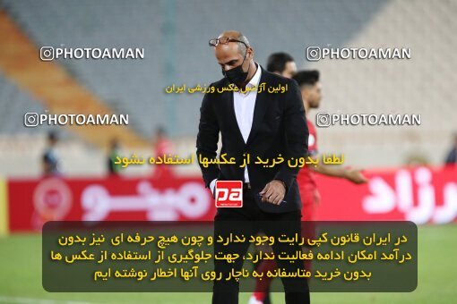 1992557, Tehran, Iran, لیگ برتر فوتبال ایران، Persian Gulf Cup، Week 20، Second Leg، Persepolis 2 v 0 Nassaji Qaemshahr on 2021/04/08 at Azadi Stadium