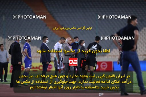 2034536, Tehran, Iran, لیگ برتر فوتبال ایران، Persian Gulf Cup، Week 22، Second Leg، 2021/05/09، Esteghlal 0 - 2 Zob Ahan Esfahan