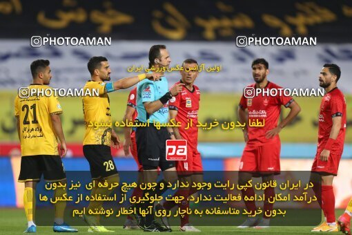 2034952, Isfahan, Iran, لیگ برتر فوتبال ایران، Persian Gulf Cup، Week 22، Second Leg، Sepahan 1 v 1 Persepolis on 2021/05/09 at Naghsh-e Jahan Stadium