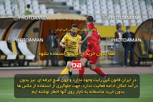2045112, Isfahan, Iran, لیگ برتر فوتبال ایران، Persian Gulf Cup، Week 22، Second Leg، Sepahan 1 v 1 Persepolis on 2021/05/09 at Naghsh-e Jahan Stadium