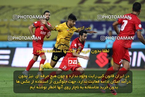 2045140, Isfahan, Iran, لیگ برتر فوتبال ایران، Persian Gulf Cup، Week 22، Second Leg، Sepahan 1 v 1 Persepolis on 2021/05/09 at Naghsh-e Jahan Stadium