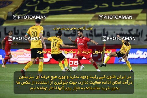 2045155, Isfahan, Iran, لیگ برتر فوتبال ایران، Persian Gulf Cup، Week 22، Second Leg، Sepahan 1 v 1 Persepolis on 2021/05/09 at Naghsh-e Jahan Stadium