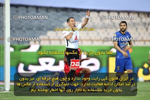 1992319, Tehran, Iran, لیگ برتر فوتبال ایران، Persian Gulf Cup، Week 23، Second Leg، Persepolis 1 v 0 Esteghlal on 2021/05/14 at Azadi Stadium