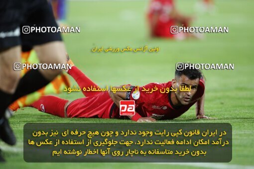 1992476, Tehran, Iran, لیگ برتر فوتبال ایران، Persian Gulf Cup، Week 23، Second Leg، Persepolis 1 v 0 Esteghlal on 2021/05/14 at Azadi Stadium
