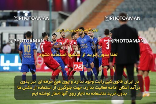 1992529, Tehran, Iran, لیگ برتر فوتبال ایران، Persian Gulf Cup، Week 23، Second Leg، Persepolis 1 v 0 Esteghlal on 2021/05/14 at Azadi Stadium