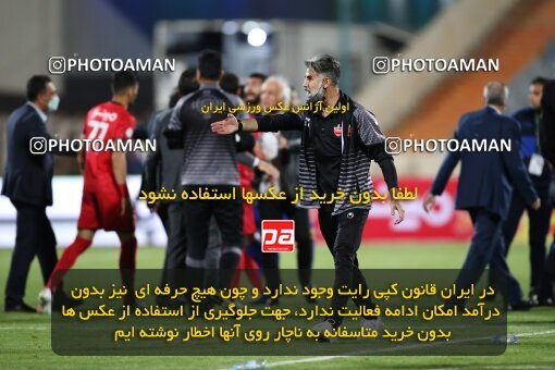 1992537, Tehran, Iran, لیگ برتر فوتبال ایران، Persian Gulf Cup، Week 23، Second Leg، Persepolis 1 v 0 Esteghlal on 2021/05/14 at Azadi Stadium