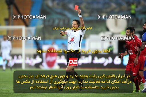 1992543, Tehran, Iran, لیگ برتر فوتبال ایران، Persian Gulf Cup، Week 23، Second Leg، Persepolis 1 v 0 Esteghlal on 2021/05/14 at Azadi Stadium