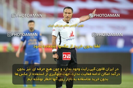 1996789, Tehran, Iran, لیگ برتر فوتبال ایران، Persian Gulf Cup، Week 23، Second Leg، Persepolis 1 v 0 Esteghlal on 2021/05/14 at Azadi Stadium