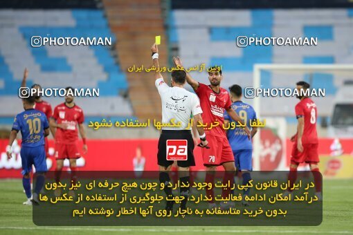 1996818, Tehran, Iran, لیگ برتر فوتبال ایران، Persian Gulf Cup، Week 23، Second Leg، Persepolis 1 v 0 Esteghlal on 2021/05/14 at Azadi Stadium