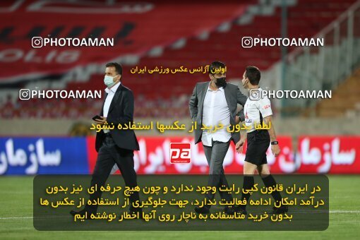 1996841, Tehran, Iran, لیگ برتر فوتبال ایران، Persian Gulf Cup، Week 23، Second Leg، Persepolis 1 v 0 Esteghlal on 2021/05/14 at Azadi Stadium