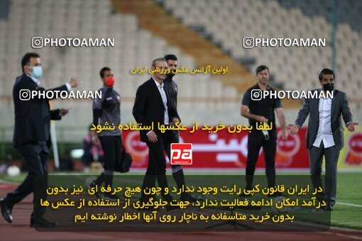1996864, Tehran, Iran, لیگ برتر فوتبال ایران، Persian Gulf Cup، Week 23، Second Leg، Persepolis 1 v 0 Esteghlal on 2021/05/14 at Azadi Stadium