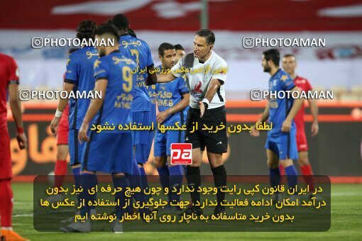 1996875, Tehran, Iran, لیگ برتر فوتبال ایران، Persian Gulf Cup، Week 23، Second Leg، Persepolis 1 v 0 Esteghlal on 2021/05/14 at Azadi Stadium