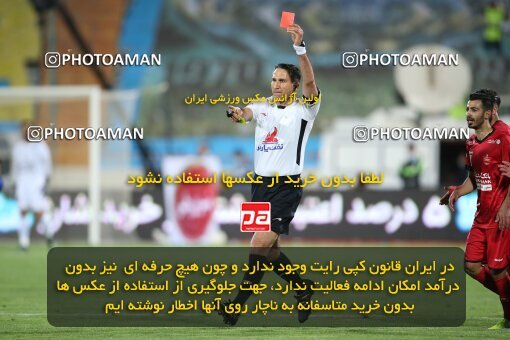 1996901, Tehran, Iran, لیگ برتر فوتبال ایران، Persian Gulf Cup، Week 23، Second Leg، Persepolis 1 v 0 Esteghlal on 2021/05/14 at Azadi Stadium