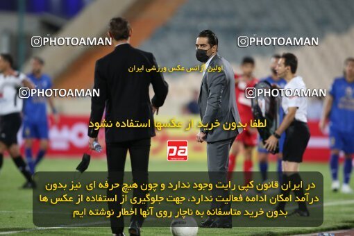 1996904, Tehran, Iran, لیگ برتر فوتبال ایران، Persian Gulf Cup، Week 23، Second Leg، Persepolis 1 v 0 Esteghlal on 2021/05/14 at Azadi Stadium