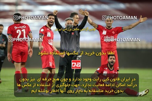 1996914, Tehran, Iran, لیگ برتر فوتبال ایران، Persian Gulf Cup، Week 23، Second Leg، Persepolis 1 v 0 Esteghlal on 2021/05/14 at Azadi Stadium