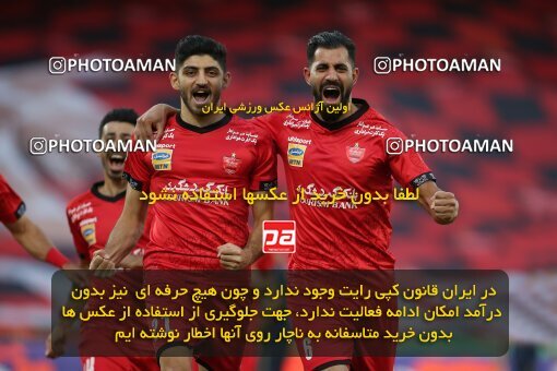 1997044, Tehran, Iran, لیگ برتر فوتبال ایران، Persian Gulf Cup، Week 25، Second Leg، Persepolis 3 v 1 Gol Gohar Sirjan on 2021/06/30 at Azadi Stadium