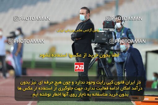 1947729, Tehran, Iran, لیگ برتر فوتبال ایران، Persian Gulf Cup، Week 26، Second Leg، Esteghlal 2 v 1 Tractor Sazi on 2021/07/06 at Azadi Stadium