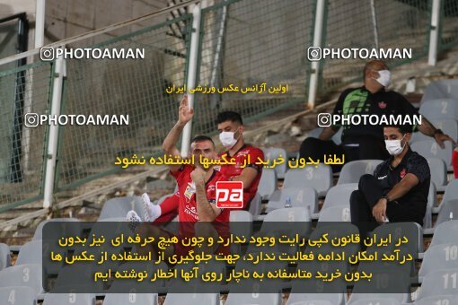 1997165, Tehran, Iran, لیگ برتر فوتبال ایران، Persian Gulf Cup، Week 27، Second Leg، Persepolis 2 v 0 Aluminium Arak on 2021/07/10 at Azadi Stadium