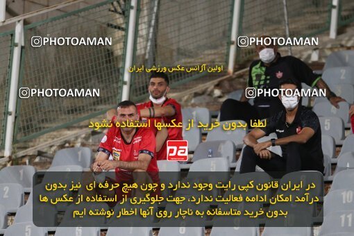 1997167, Tehran, Iran, لیگ برتر فوتبال ایران، Persian Gulf Cup، Week 27، Second Leg، Persepolis 2 v 0 Aluminium Arak on 2021/07/10 at Azadi Stadium