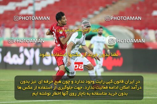 1997175, Tehran, Iran, لیگ برتر فوتبال ایران، Persian Gulf Cup، Week 27، Second Leg، Persepolis 2 v 0 Aluminium Arak on 2021/07/10 at Azadi Stadium
