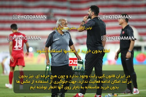 1992804, Tehran, Iran, لیگ برتر فوتبال ایران، Persian Gulf Cup، Week 29، Second Leg، Persepolis 3 v 1 Tractor Sazi on 2021/07/25 at Azadi Stadium