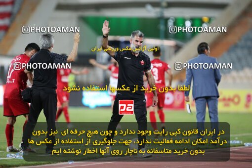 1993051, Tehran, Iran, لیگ برتر فوتبال ایران، Persian Gulf Cup، Week 29، Second Leg، Persepolis 3 v 1 Tractor Sazi on 2021/07/25 at Azadi Stadium