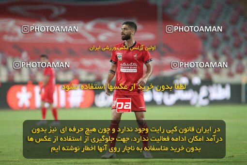 1997334, Tehran, Iran, لیگ برتر فوتبال ایران، Persian Gulf Cup، Week 29، Second Leg، Persepolis 3 v 1 Tractor Sazi on 2021/07/25 at Azadi Stadium