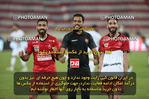 1997409, Tehran, Iran, لیگ برتر فوتبال ایران، Persian Gulf Cup، Week 29، Second Leg، Persepolis 3 v 1 Tractor Sazi on 2021/07/25 at Azadi Stadium