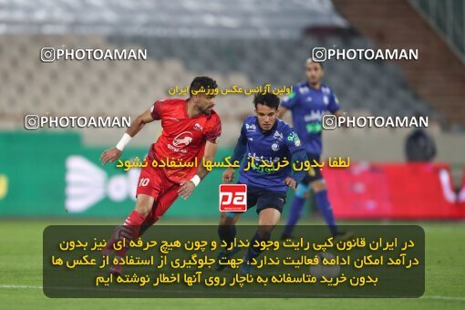 1949018, لیگ برتر فوتبال ایران، Persian Gulf Cup، Week 3، First Leg، 2021/10/30، Tehran، Azadi Stadium، Esteghlal 1 - 0 Tractor Sazi