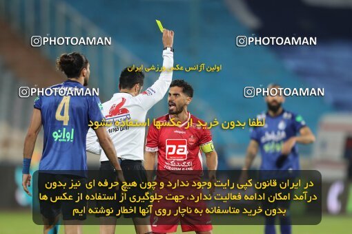 1997751, Tehran, Iran, لیگ برتر فوتبال ایران، Persian Gulf Cup، Week 8، First Leg، Esteghlal 0 v 0 Persepolis on 2021/12/04 at Azadi Stadium