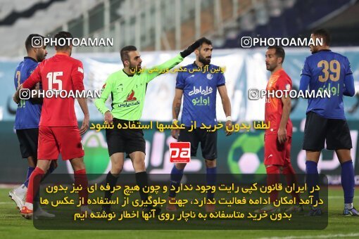 1942904, Tehran, Iran, لیگ برتر فوتبال ایران، Persian Gulf Cup، Week 12، First Leg، 2021/12/29، Esteghlal 1 - 0 Foulad Khouzestan