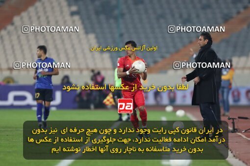 1942912, Tehran, Iran, لیگ برتر فوتبال ایران، Persian Gulf Cup، Week 12، First Leg، 2021/12/29، Esteghlal 1 - 0 Foulad Khouzestan